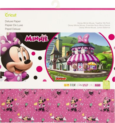Cricut 12"X12" Deluxe Paper 12/Pkg - Disney Minnie Mouse, Together We Rock