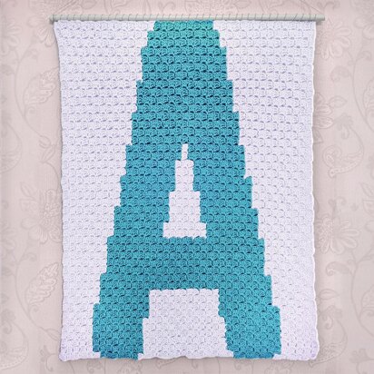 C2C - Letter A - Corner to Corner Blanket