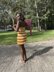 Golden Hour Slip Dress Crochet Pattern | Beginner Summer Dress | Striped Halter Sundress PDF