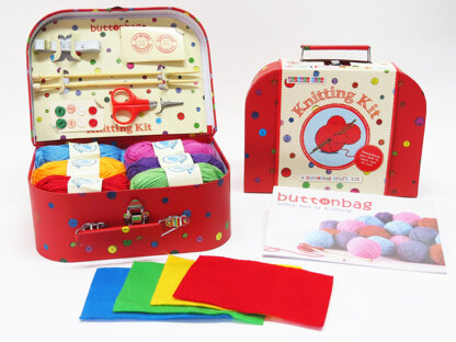 Buttonbag Buttonbag Knit Suitcase Kit