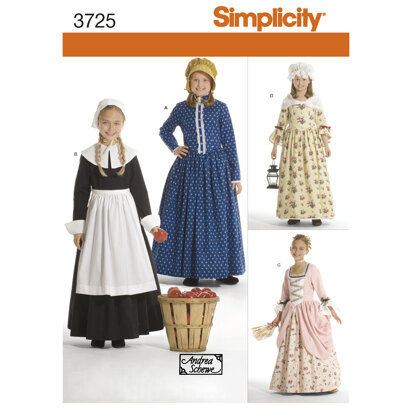 Simplicity Child & Girl Costumes 3725 - Sewing Pattern