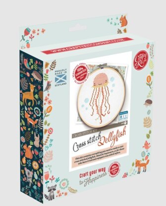 The Crafty Kit Company Jellyfish Cross Stitch Kit