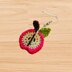 Crochet apple earrings