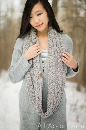 Braided Cabled Cowl & Slouchy Beanie