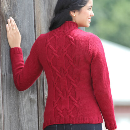 495 Rudhira Pullover - Jumper Knitting Pattern for Women in Valley Yarns Amherst