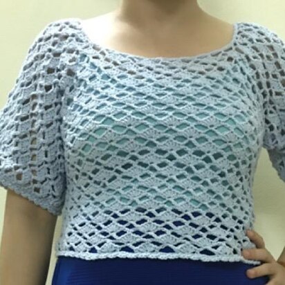 Shell Trellis Lace Summer Top