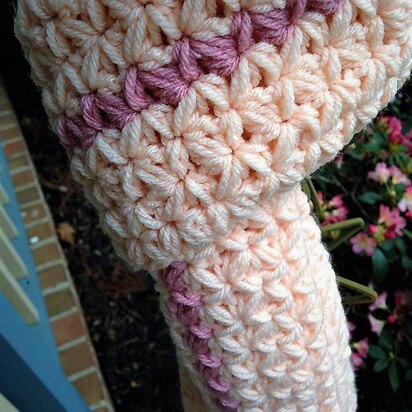 Starry Puff Flower Scarf