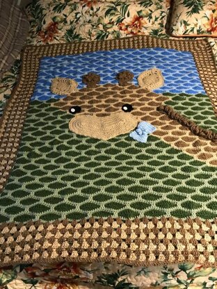 Rusty the Giraffe afghan