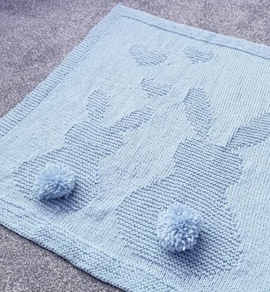 Baby Bunny Knit Blanket