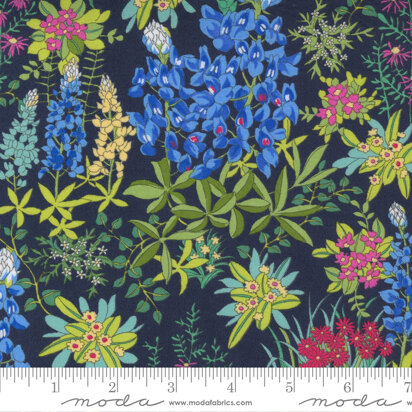 Moda Fabrics Wildflowers  - Blue - 33620-19