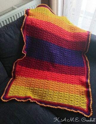 Tropical Sunset Baby Blanket mini CAL