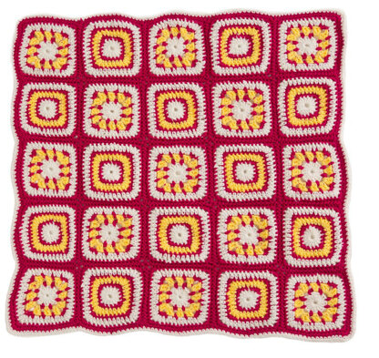 Bright Eyes Baby Blanket in Red Heart With Love Solids - LW4634 - Downloadable PDF