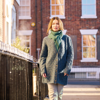 Smog Cardigan in Rowan Fine Tweed Haze - Downloadable PDF