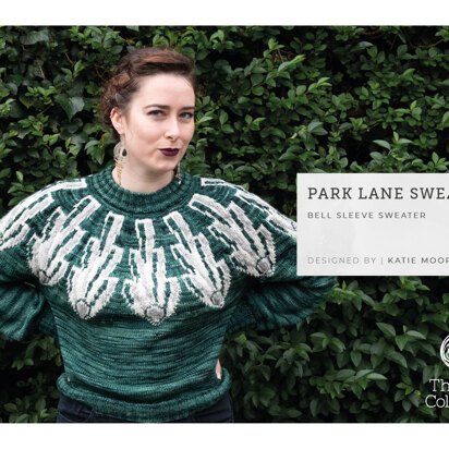 "Park Lane Sweater by Katie Moore" - Sweater Knitting Pattern For Women in The Yarn Collective - knitting pattern