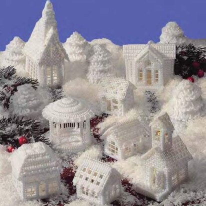 Plastic Canvas Snow Village - PDF