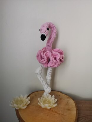 Florrie the Flamingo amigurumi