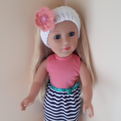 White Headband for Doll