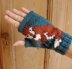 Fox fingerless gloves