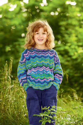 Child’s Sweater in Schachenmayr Catania Color - S7370