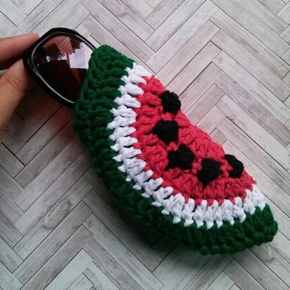 Watermelon Slice Sunglass Pouch