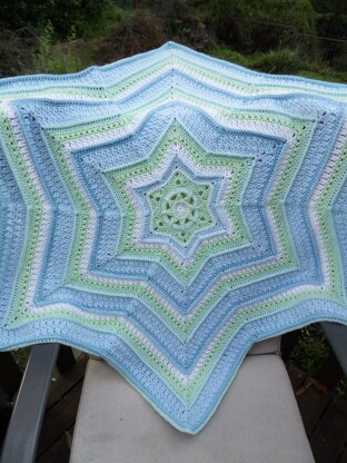 Evening Star baby blanket