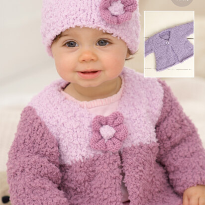 Cardigans and Hat in Sirdar Snuggly Snowflake Chunky and Snuggly DK - 1772 - Downloadable PDF