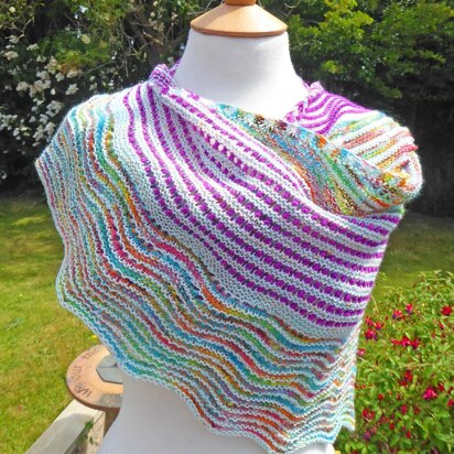 Crescent Steps Shawl KAL