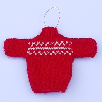 Nordic mini Christmas Jumper Tree Decoration