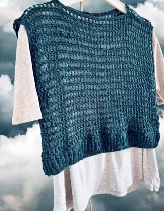 Metallic Crochet Crop Top