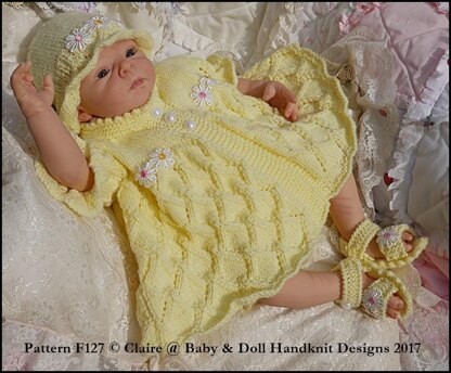 Summer Diamond Pattern Suit 16-22” doll/prem-3m+ baby