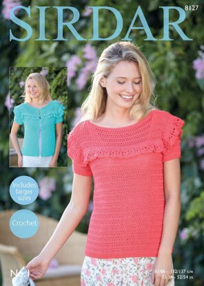 Cardigan & Top in Sirdar No.1 - 8127 - Downloadable PDF