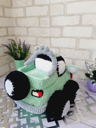 Pattern Amigurumi Jeep car