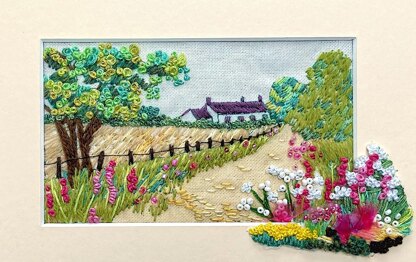 Rowandean Foxglove Lane Embroidery Kit