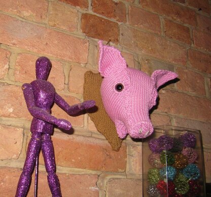 Wall Mounted Pig's Head