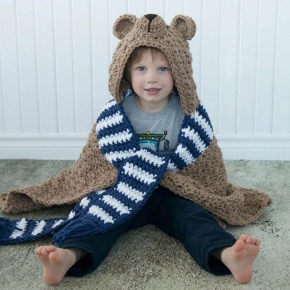 Hooded Woodland Bear Blanket