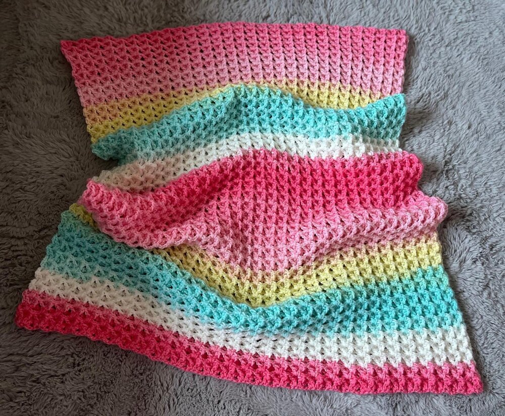 Harmony Waffle Blanket Crochet pattern by Alla Bella LoveCrafts