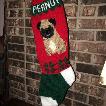 Pug Christmas Stocking