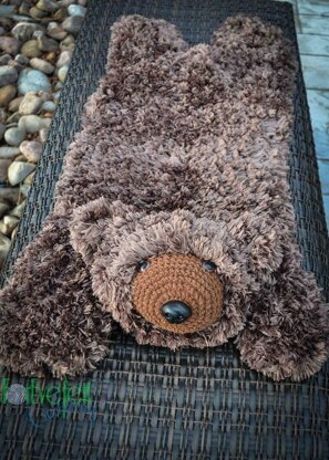 Faux Bear Skin Nursery Rug