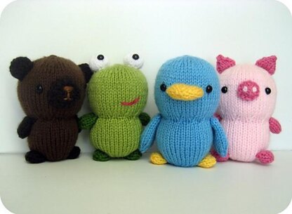 Animal Friends Knit Amigurumi Pattern Set