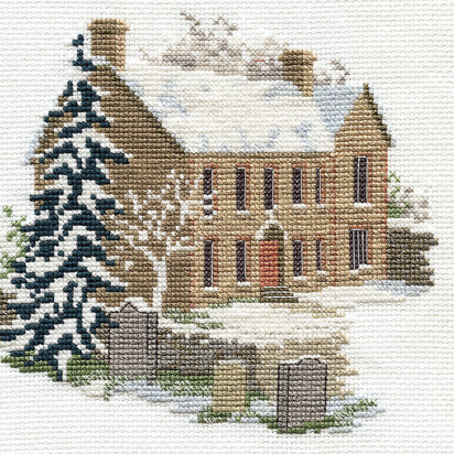 Bothy Threads Dale Designs - Bronte Parsonage Haworth Cross Stitch Kit - 18 x 15cm