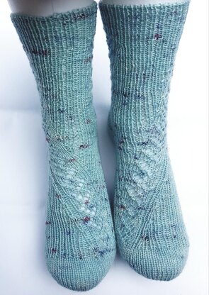 Winding Path Lace Socks