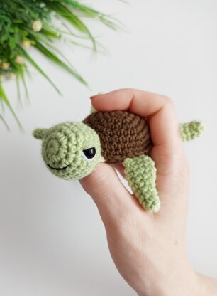 Crochet turtle pattern, No SEW sea turtle amigurumi pattern