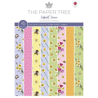 The Paper Tree Daffodil Dance A4 Backing Papers