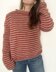 Skinny Stripe Roll Neck