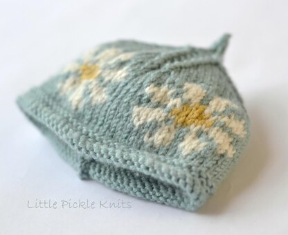 Baby beanie 'Little Daisy Flower'