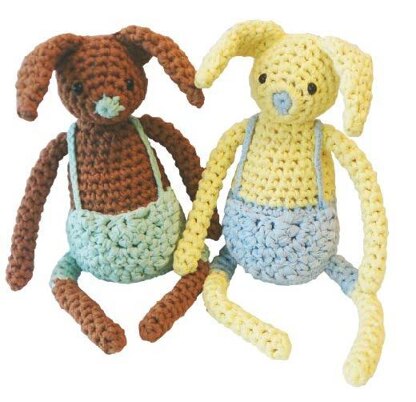 Easter Bunny Toy in Hoooked RibbonXL - Downloadable PDF