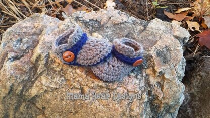 Button Strap Baby Loafers