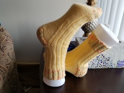 Women's yellow socks