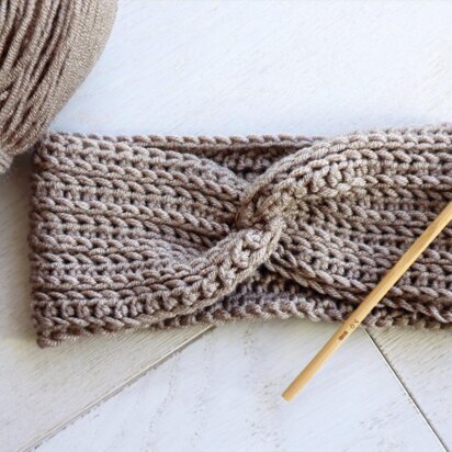 Knit-look Twist Headband