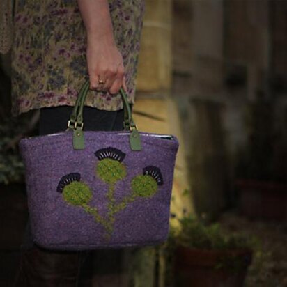 Flower of Scotland Bag - knitting pattern